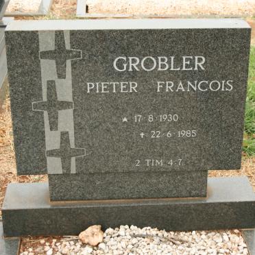 GROBLER Pieter Francois 1930-1985