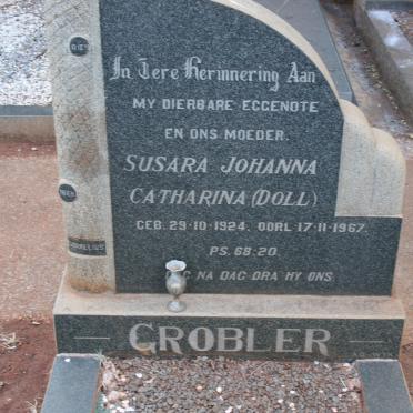 GROBLER Susara Johanna Catharina 1924-1967