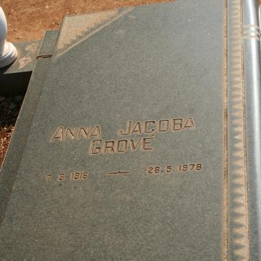 GROVE Anna Jacoba 1916-1978