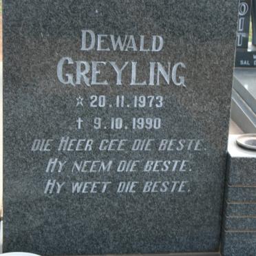 GREYLING Dewald 1973-1990