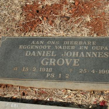GROVE Daniel Johannes 1918-1990