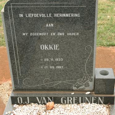GREUNEN O.J., van 1933-1987