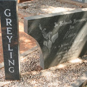GREYLING Henry 1945-1993