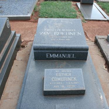 GREUNEN Cornelia Susanna, van 1907-1982 :: COMBRINCK Esther 1944-1987