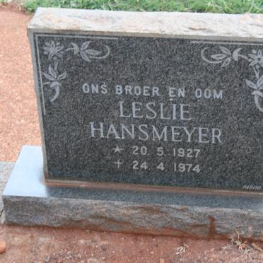 HANSMEYER Leslie 1927-1974