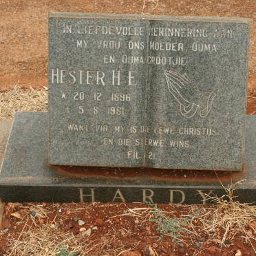 HARDY Hester H.E. 1896-1981