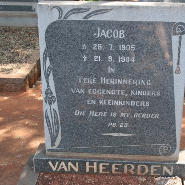 HEERDEN Jacob, van 1905-1984
