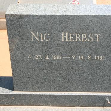 HERBST Nic 1916-1981