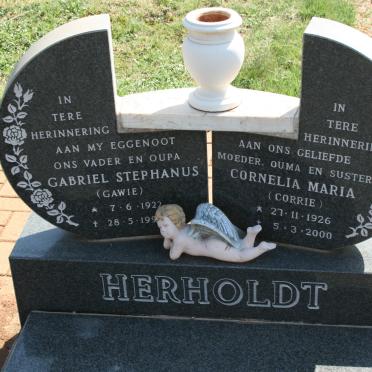 HERHOLDT Gabriel Stephanus 1922-199? &amp; Cornelia Maria 1926-2000