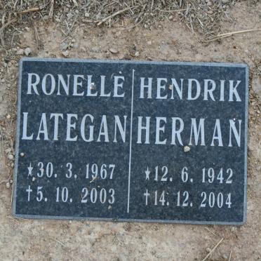 HERMAN Hendrik 1942-2004 &amp; Ronelle LATEGAN 1967-2003