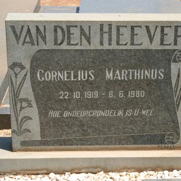 HEEVER Cornelius Marthinus, van den 1919-1980