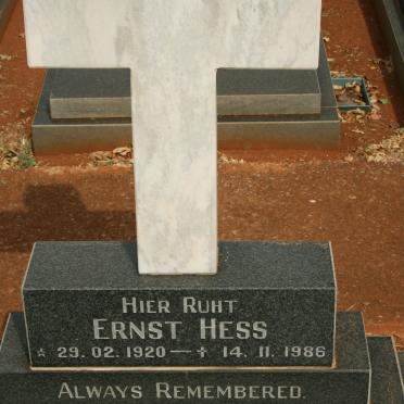 HESS Ernst 1920-1986