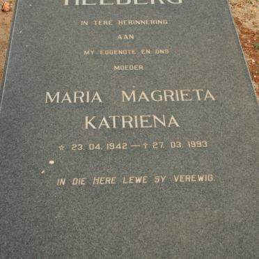 HELBERG Maria Magrieta Katriena 1942-1993
