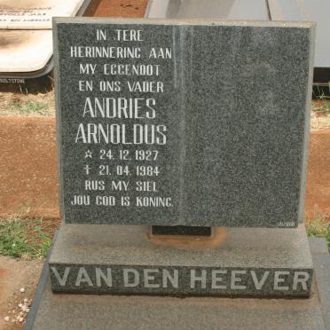 HEEVER Andries Arnoldus, van den 1927-1984