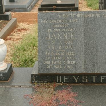 HEYSTEK Jannie 1933-1979
