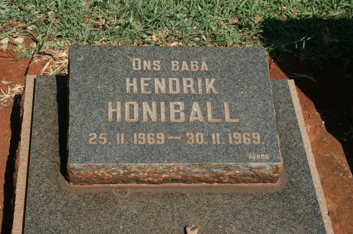 HONIBALL Hendrik 1969-1969