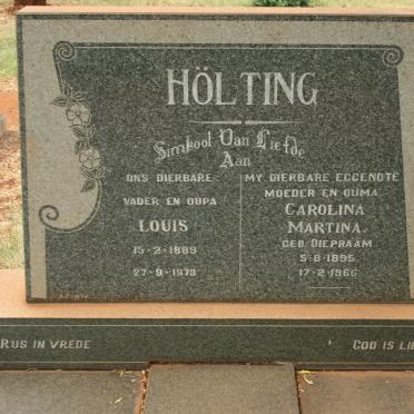 HÖLTING Louis 1889-1973 &amp; Carolina Martina DIEPRAAM 1895-1966