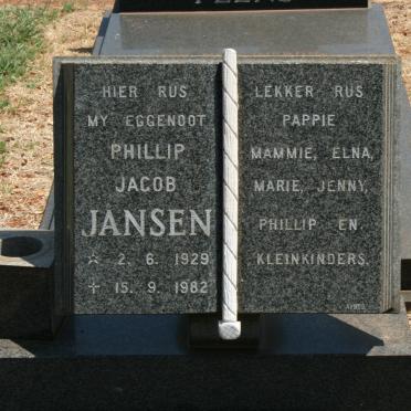 JANSEN Phillip Jacob 1929-1982