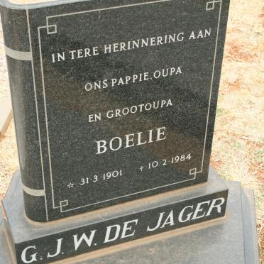 JAGER G.J.W., de 1901-1984