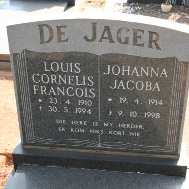 JAGER Louis Cornelis Francois, de 1910-1994 &amp; Johanna Jacoba 1914-1998