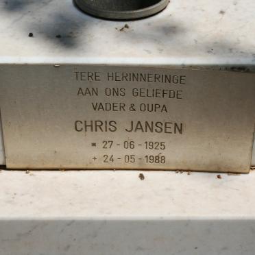 JANSEN Chris 1925-1988