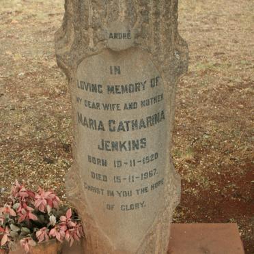 JENKINS Maria Catharina 1920-1967