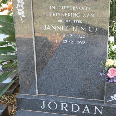 JORDAN J.M.C. 1920-1992