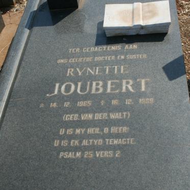JOUBERT Reynette nee VAN DER WALT 1965-1989
