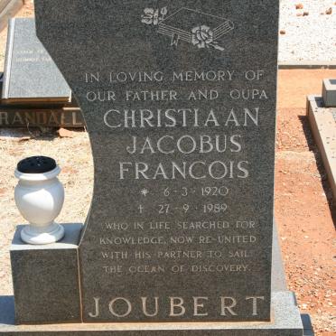 JOUBERT Christiaan Jacobus Francois 1920-1989