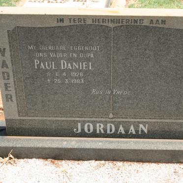JORDAAN Paul Daniel 1926-1983