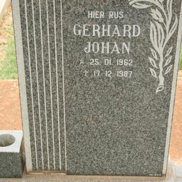 KEMP Gerhard Johan 1962-1987