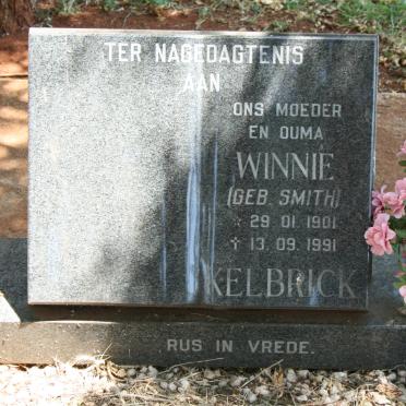 KELBRICK Winnie nee SMITH 1901-1991