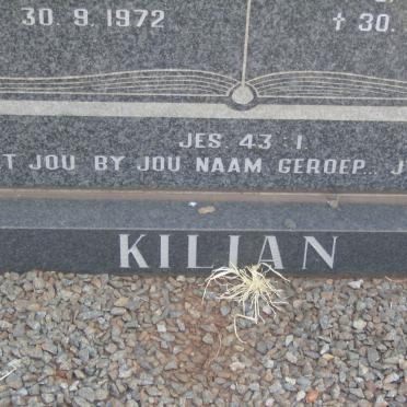KILIAN Petrus Johannes 1918-1972 &amp; Elizabeth Gertruida 1913-1990
