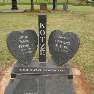 KOTZE Floris Petrus 1913-1993 &amp; Stoffelina Phillipina 1920-