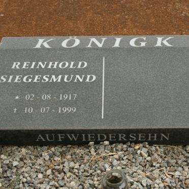 KÖNIGK Reinhold Siegesmund 1917-1999