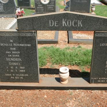 KOCK Hendrik Daniel, de 1901-1984 &amp; Johanna Herculina MEIRING 1901-1977
