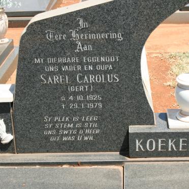 KOEKEMOER Sarel Carolus 1925-1979
