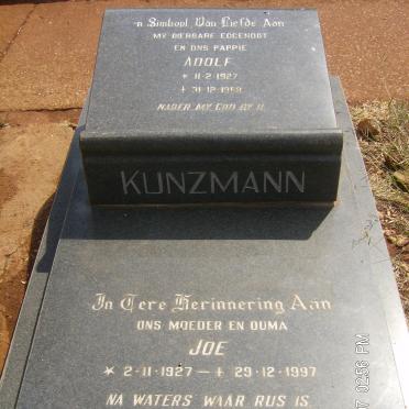 KUNZMAN Adolf 1927-19?? &amp; Joe 1927-1997