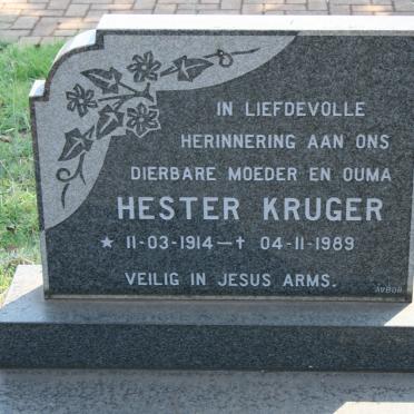 KRUGER Hester 1914-1989