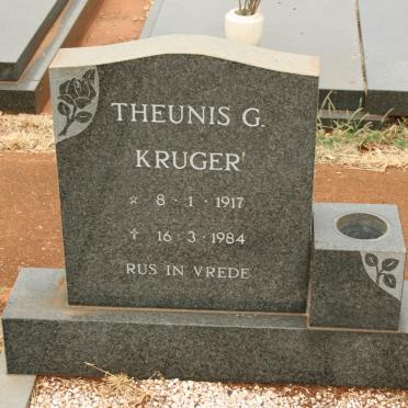 KRUGER Theunis G. 1917-1984