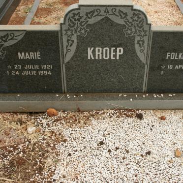 KROEP Folkers 1921- &amp; Marié 1921-1994