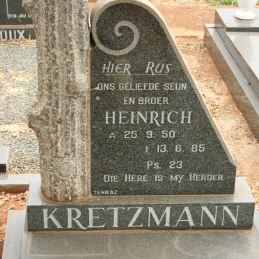 KRETZMANN Heinrich 1950-1985