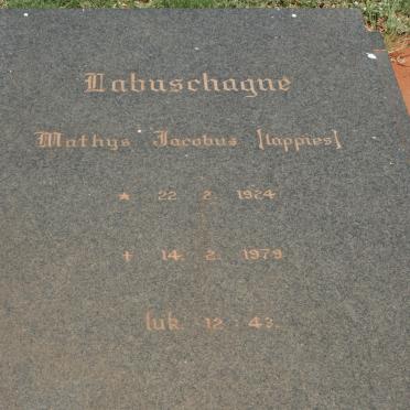 LABUSCHAGNE Mathys Jacobus 1924-1979