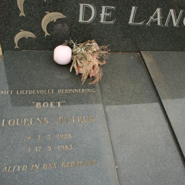 LANGE Lourens Petrus, de 1928-1983