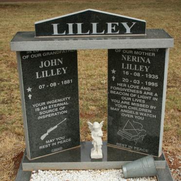 LILLEY John 1881- :: LILLEY Nerina 1935-1995