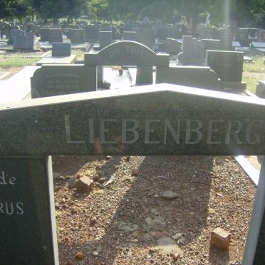 LIEBENBERG Francois Petrus 1908-1976  