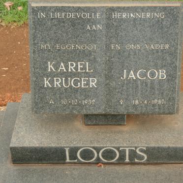 LOOTS Karel Kruger Jacob 1932-1987