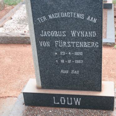 LOUW Jacobus Wynand von Fürstenburg 1920-1967