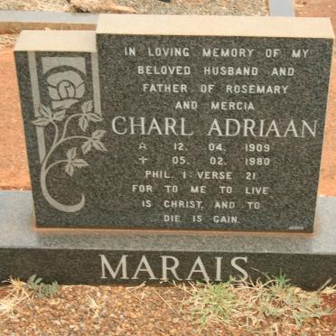 MARAIS Charl Adriaan 1909-1980