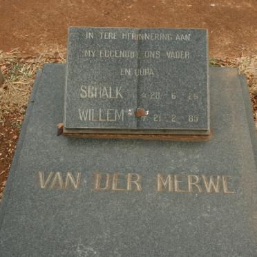 MERWE Schalk Willem, van der 1926-1985